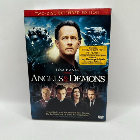 Angels And Demons Two Disc Extended Edition DVD Tom Hanks Rating Not Rated - Picture 2 of 5
